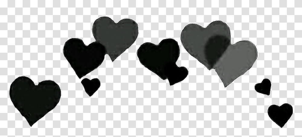 Black Crown Black Heart Crown, Silhouette, Cushion, Stencil, Cupid Transparent Png