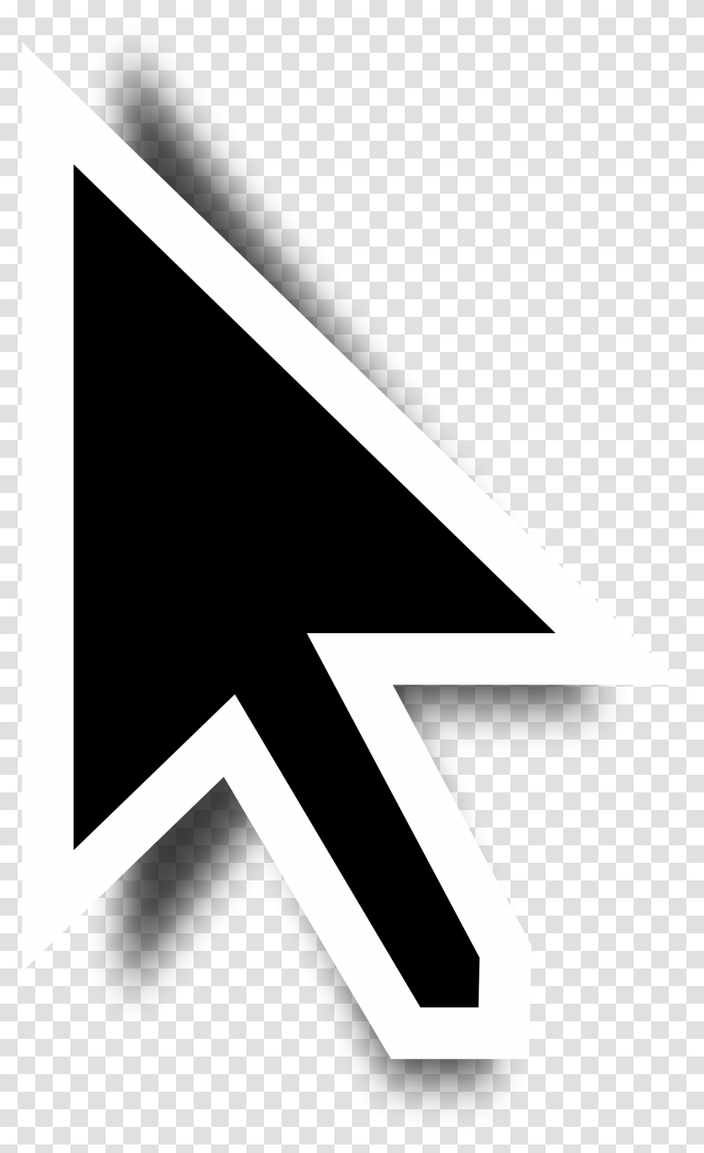 Black Cursor 1 Image Mouse Cursor, Triangle, Symbol, Cross, Alphabet Transparent Png