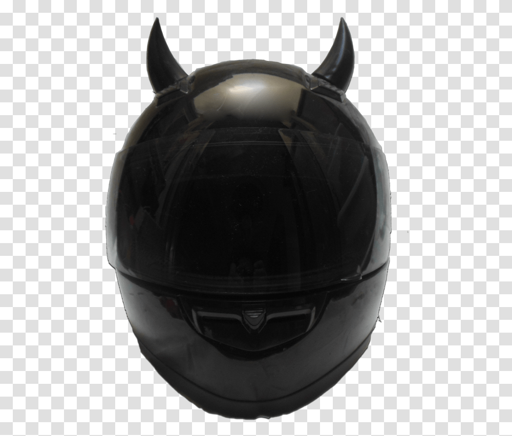 Black Demon Motorcycle Helmet, Apparel, Crash Helmet, Pot Transparent Png
