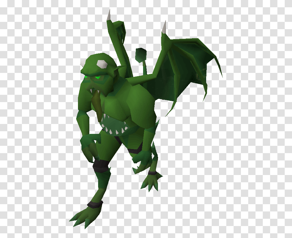 Black Demon Osrs, Green, Toy, Figurine Transparent Png