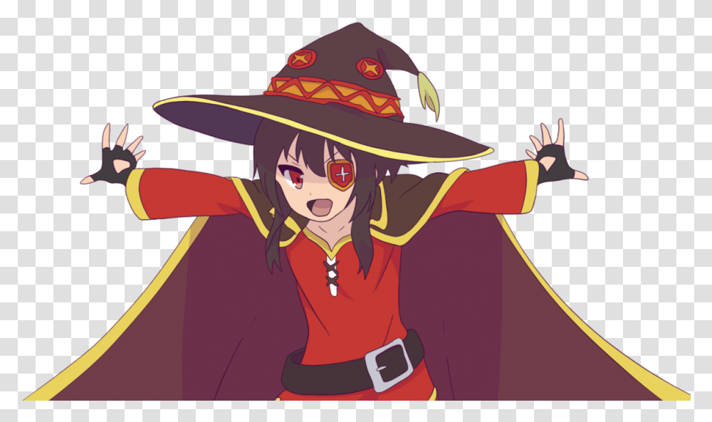 Black Desert Megumin Megumin, Hat, Clothing, Apparel, Person Transparent Png