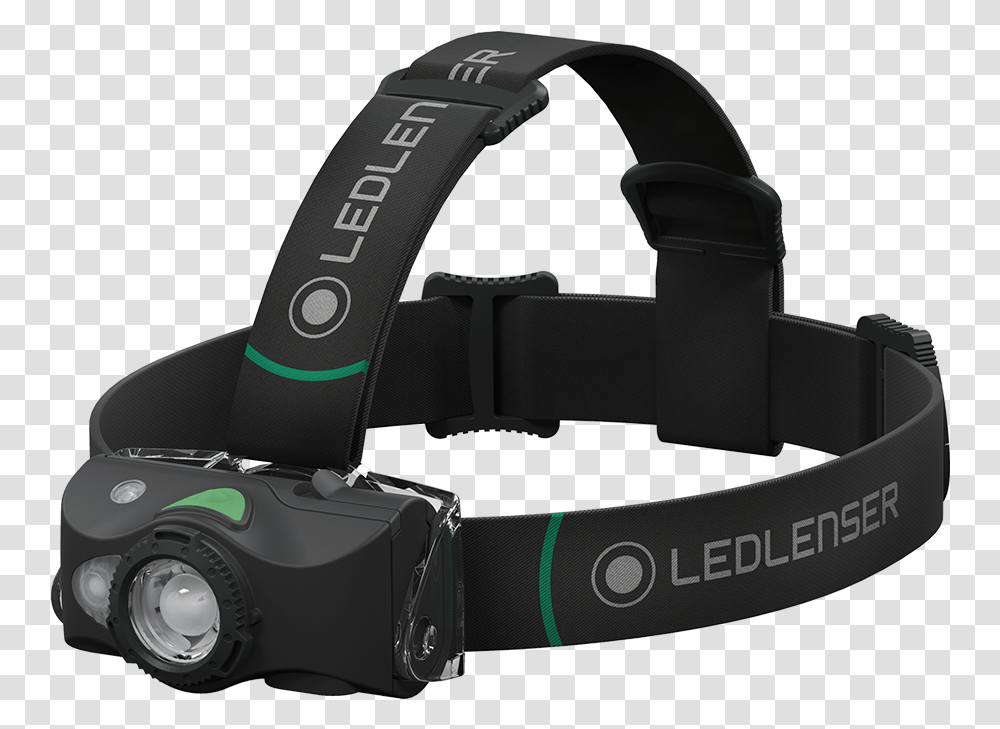 Black Diagonal Led Lenser Mh8 Black, Electronics, Belt, Accessories, Accessory Transparent Png