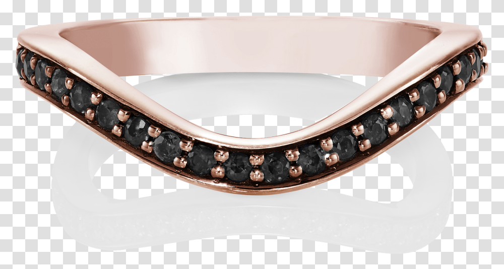Black Diamond Keeper Eternity Ring 18ct Rose Gold Bangle, Accessories, Accessory, Furniture, Jewelry Transparent Png