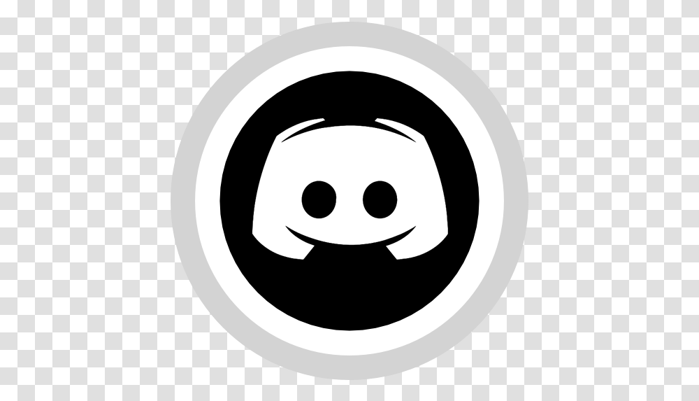 Black Discord Icon 165130 Free Icons Library Discord Icon Black Circle, Stencil, Symbol Transparent Png