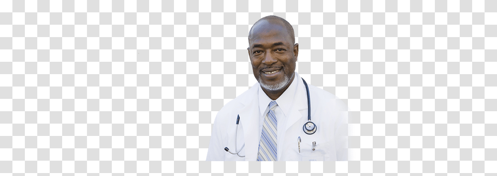 Black Doctor Image Physician, Clothing, Apparel, Lab Coat, Tie Transparent Png
