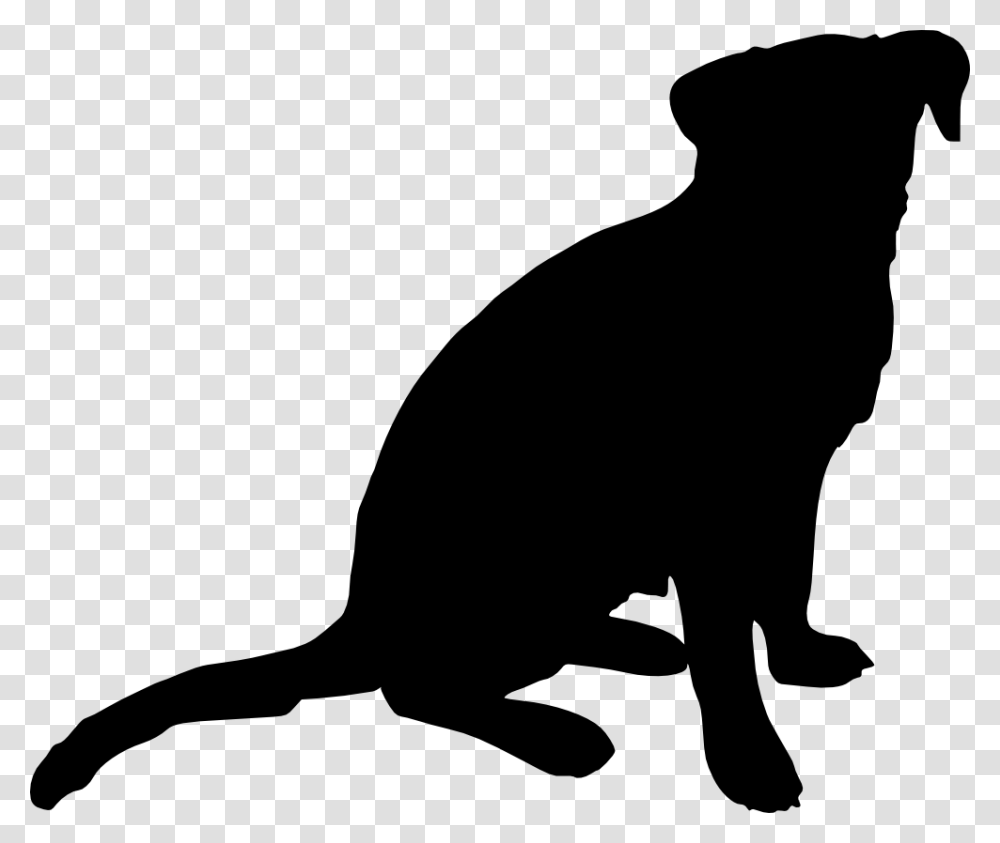 Black Dog Clipart Silhouette Clip Art, Pet, Animal, Mammal, Black Cat Transparent Png