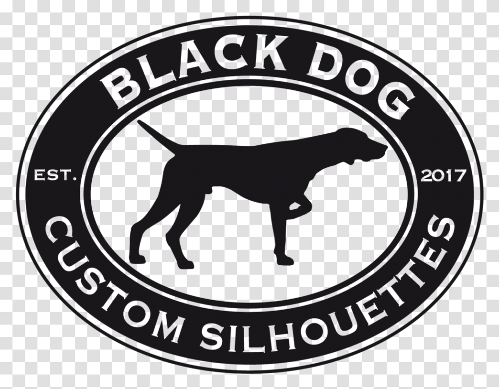 Black Dog Custom Silhouettes Gun Dog, Logo, Badge, Emblem Transparent Png