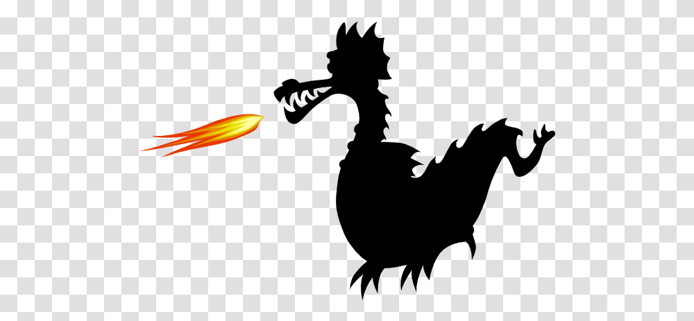 Black Dragon Learning And Creativity Silhouette Green Dragon, Plant, Fire, Outdoors, Flower Transparent Png