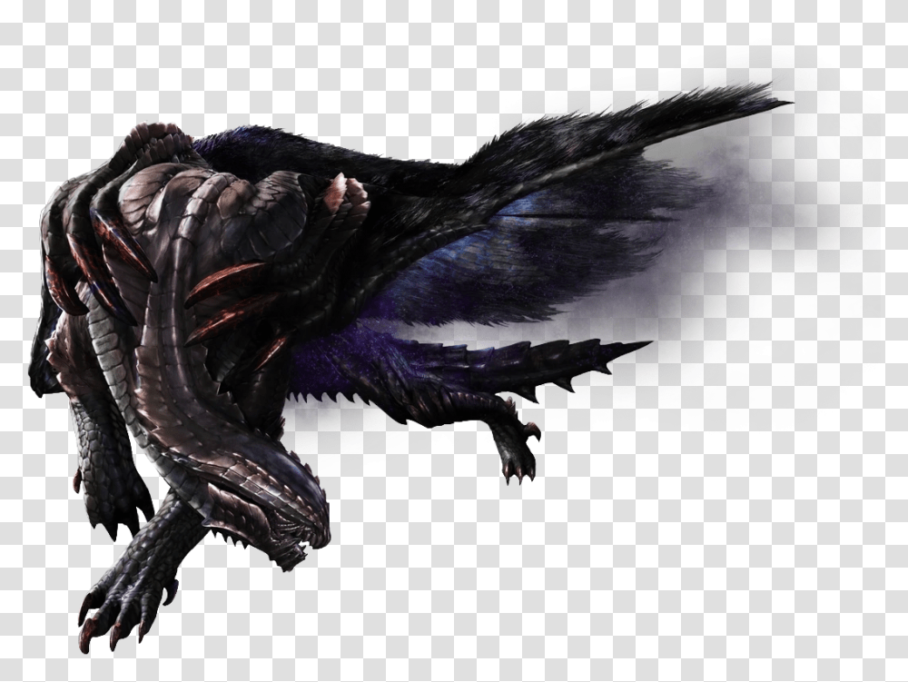 Black Dragon Monster Hunter, Bird, Animal, Waterfowl Transparent Png
