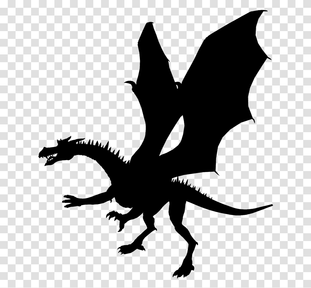 Black Dragon Silhouette Dragon Silhouette, Leaf, Plant, Outdoors Transparent Png