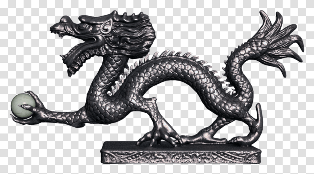 Black Dragon Statue Chinese Chinese Dragon Statue, Snake, Reptile, Animal, Dinosaur Transparent Png
