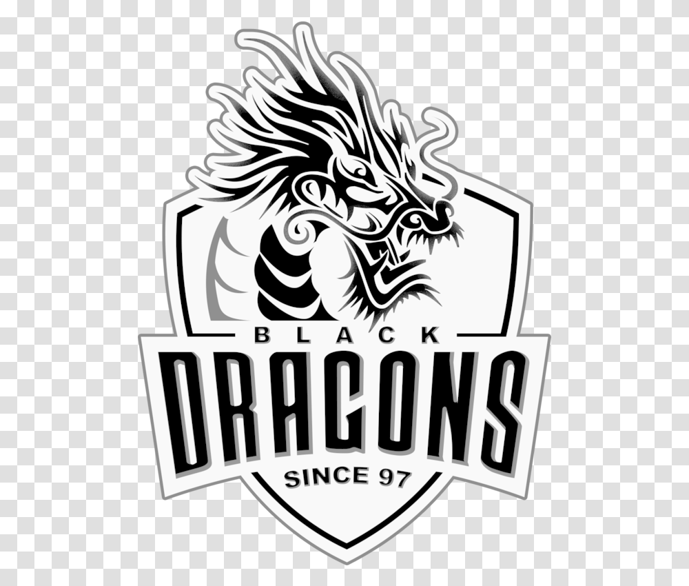 Black Dragons E Chinese Black And White Dragon, Symbol, Poster, Advertisement, Text Transparent Png