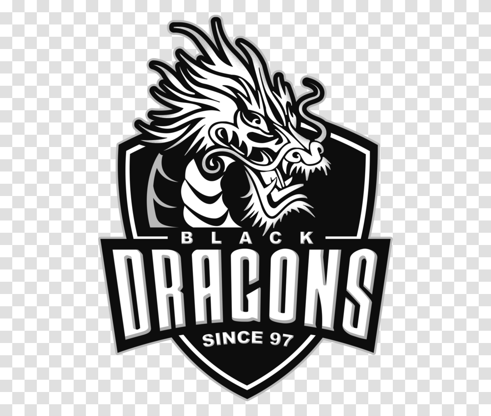 Black Dragons Esports, Poster, Advertisement, Logo Transparent Png