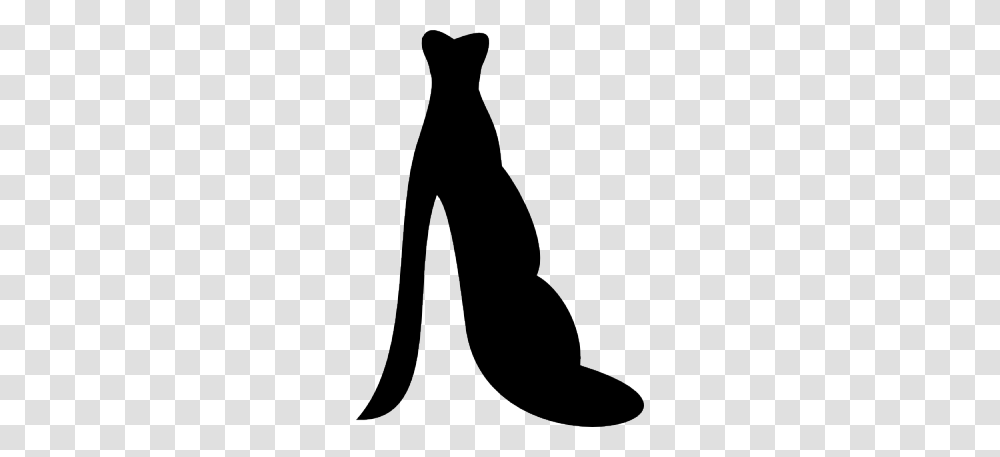 Black Dress Clipart Clipart, Silhouette, Cat, Pet, Mammal Transparent Png