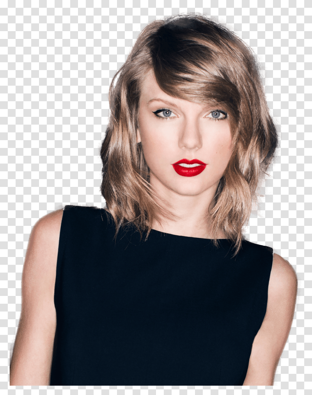 Black Dress Taylor Swift Clip Arts Taylor Swift Background, Person, Face, Female, Lipstick Transparent Png