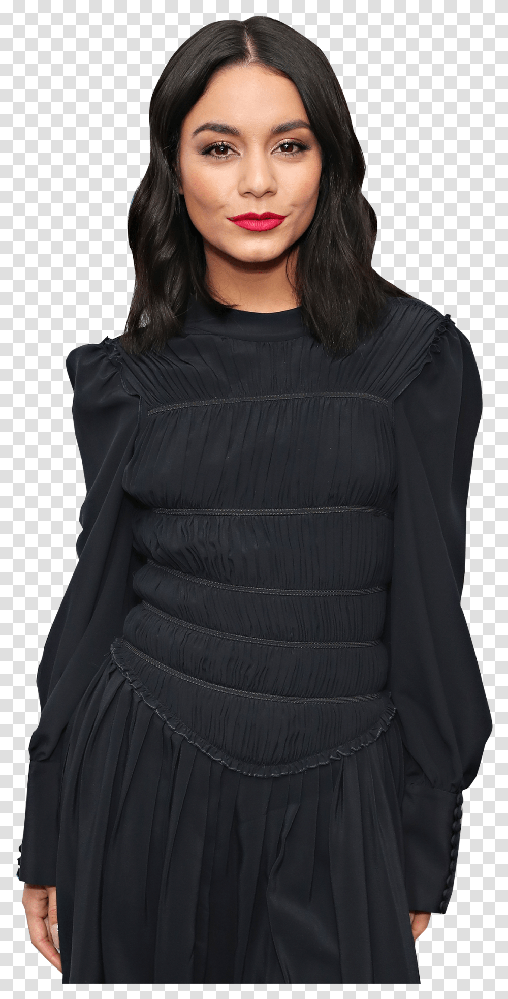 Black Dresscocktail Weart Shirt Vanessa Hudgens Beauty Shoot, Sleeve, Long Sleeve, Person Transparent Png