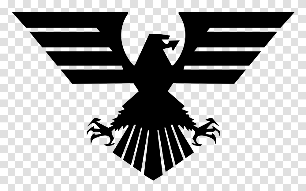 Black Eagle Clipart, Stencil, Cross, Silhouette Transparent Png