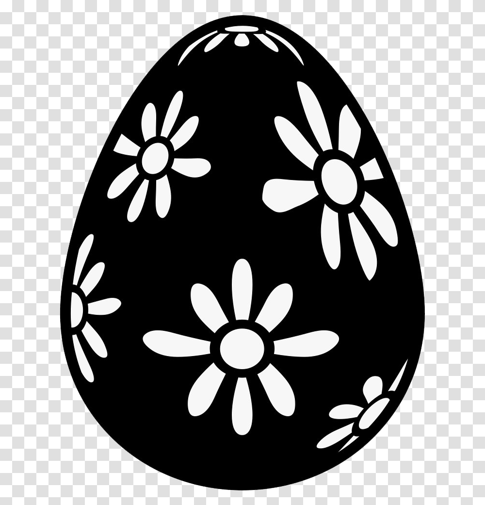 Black Easter Egg Clipart Svg Easter Egg Vector, Food, Floral Design, Pattern, Graphics Transparent Png