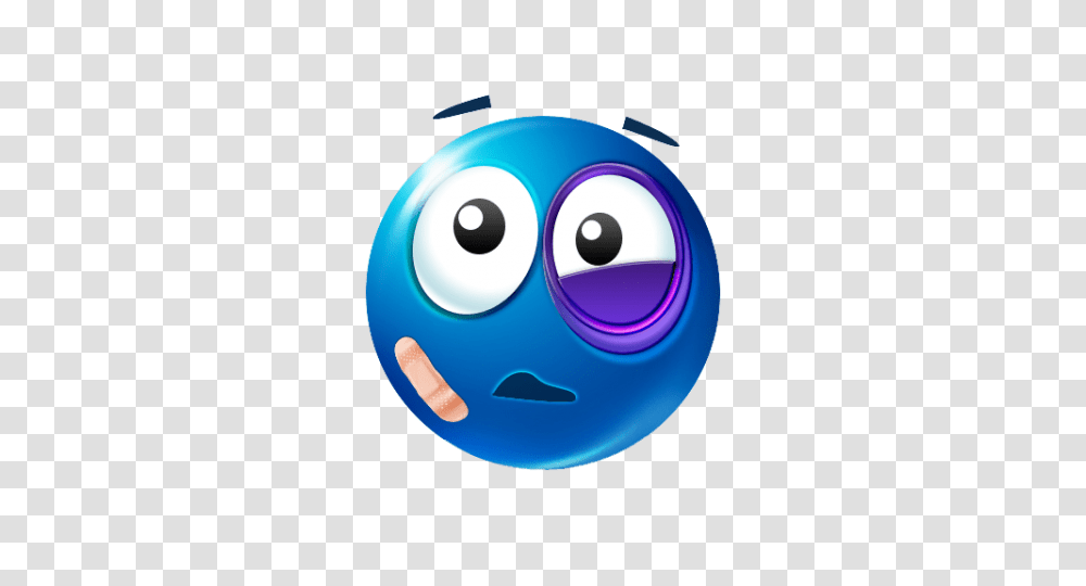 Black Eye Emoji Blue, Ball, Sphere, Bowling Ball, Sport Transparent Png