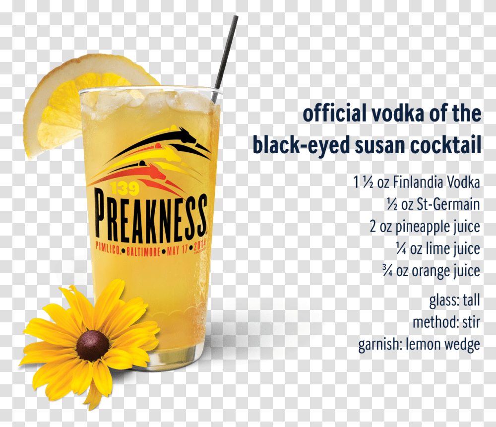 Black Eyed Susan Drink, Beverage, Lemonade, Cocktail, Alcohol Transparent Png
