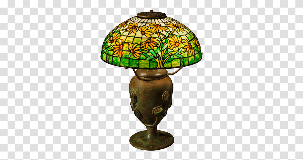 Black Eyed Susan Shade Stained Glass, Lamp, Lampshade, Table Lamp Transparent Png