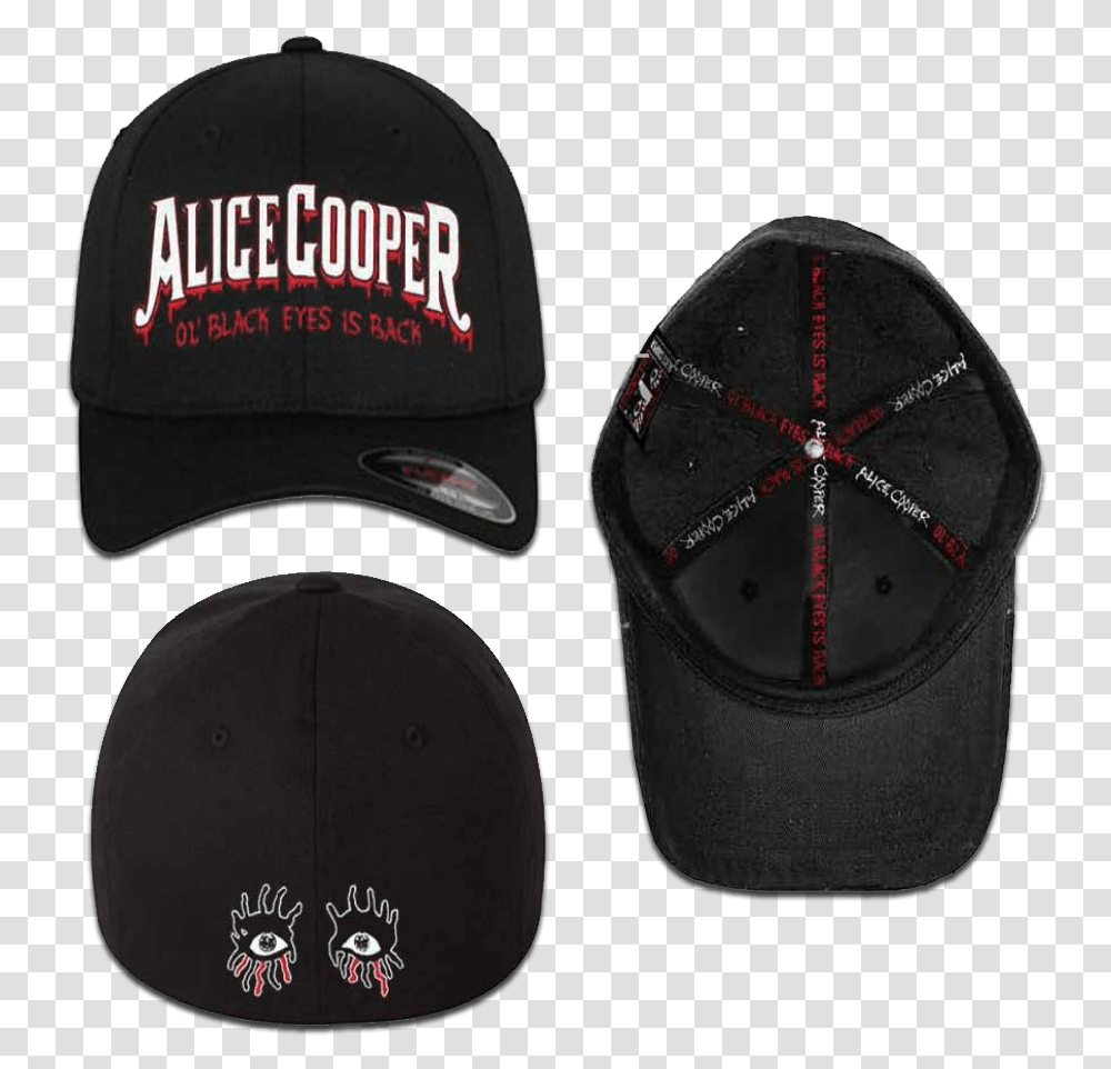Black Eyes Flexfit Hat Alice Cooper Merch Booth, Apparel, Baseball Cap Transparent Png