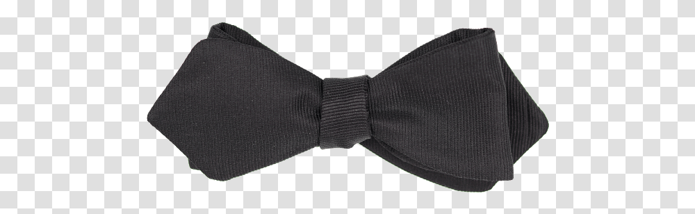 Black Faille Diamond Point Bow Tie Plaid, Accessories, Accessory, Necktie Transparent Png
