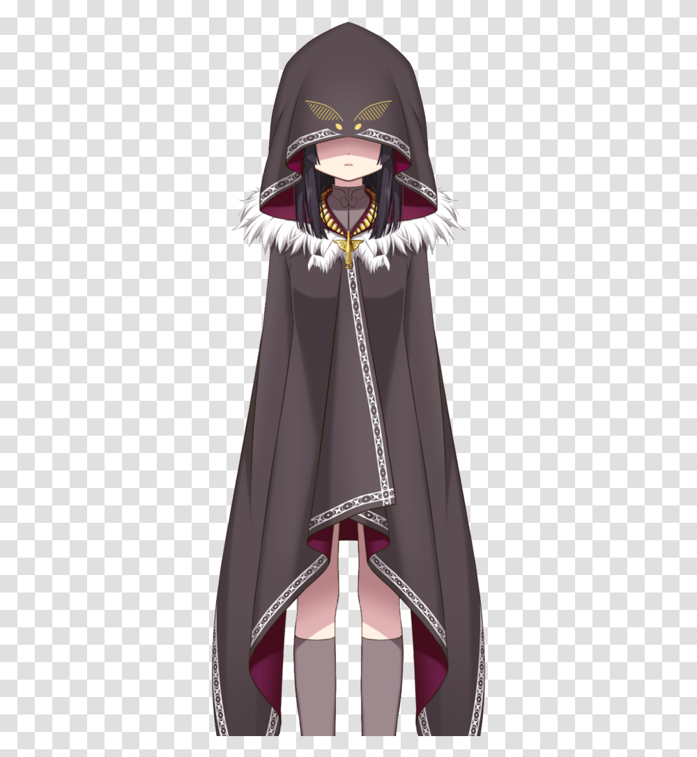 Black Feather Minion Flame Blades Magia Record Black Feather, Apparel, Fashion, Cloak Transparent Png