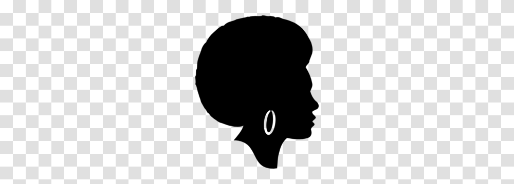 Black Female Afro Silhouette Clip Art, Gray, World Of Warcraft Transparent Png