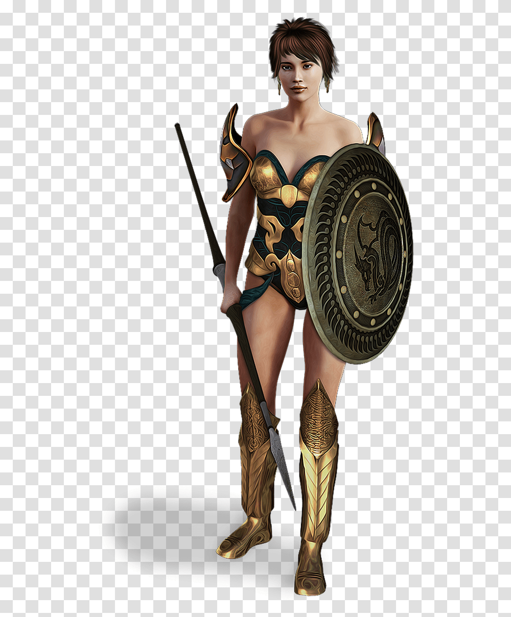 Black Female Warrior Sword Shield, Costume, Armor, Person, Human Transparent Png