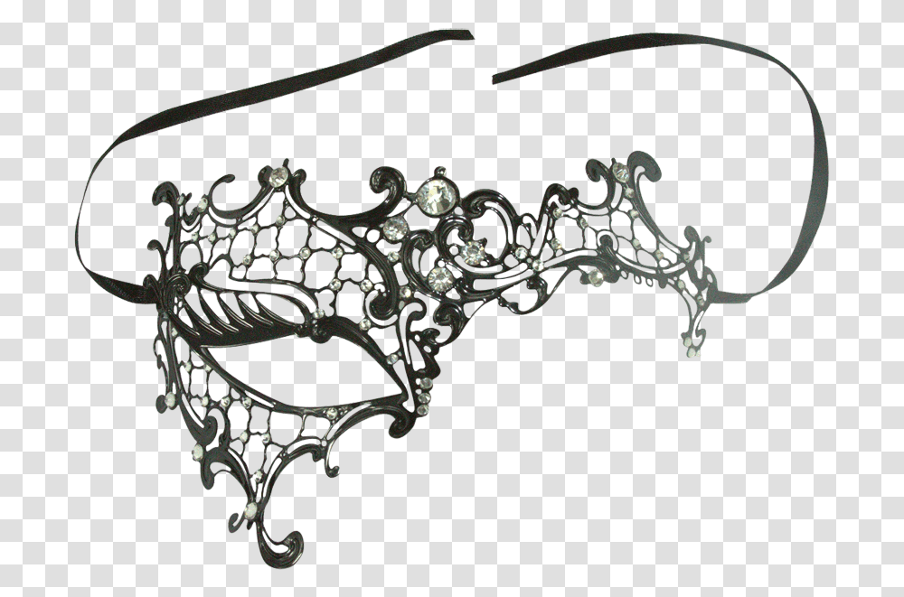 Black Filigree Masquerade Mask Dark Red Masquerade Masks, Accessories, Accessory, Jewelry, Tiara Transparent Png