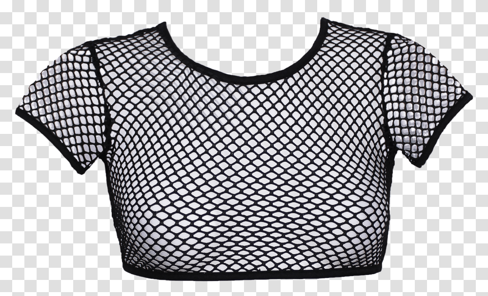 Black Fishnet Exes Lingerie Blouse, Clothing, Apparel, Bib, Grille Transparent Png