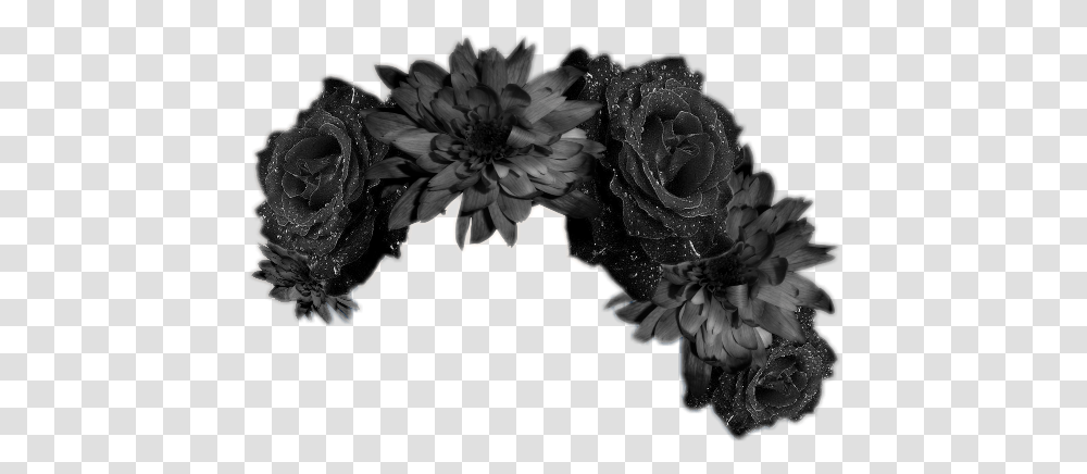Black Flower Crown 1 Image Black Flower Crown, Plant, Flower Arrangement, Flower Bouquet, Rose Transparent Png