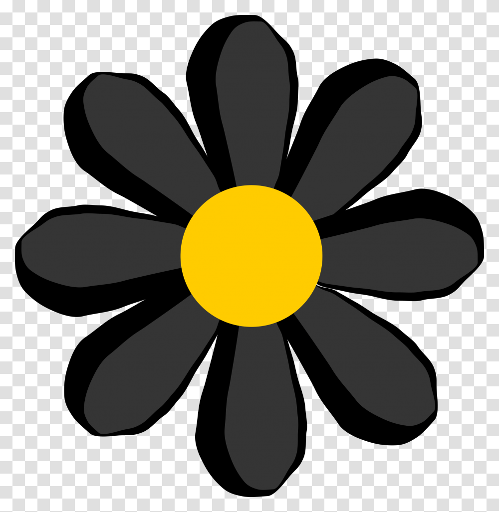 Black Flower Icons, Daisy, Plant, Daisies, Blossom Transparent Png