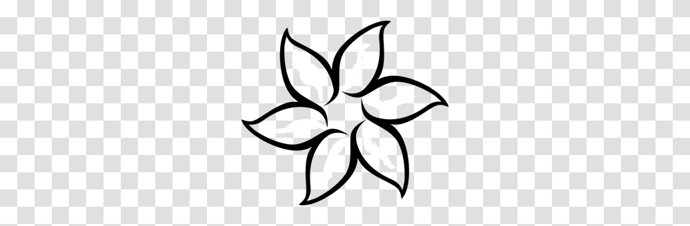 Black Flower Outline Clip Arts For Web, Stencil, Silhouette Transparent Png