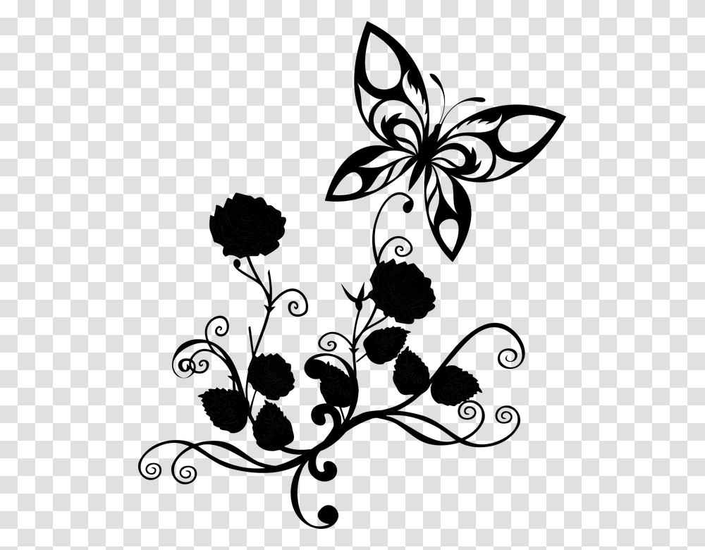 Black Flowers Clipart, Gray, World Of Warcraft Transparent Png