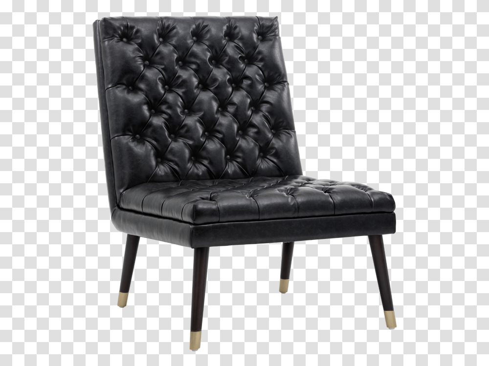 Black Fog Leather Office Chair, Furniture, Armchair Transparent Png
