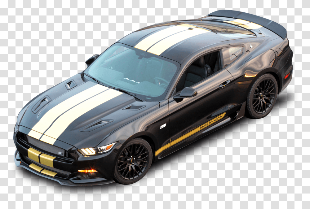 Black Ford Shelby Gt H Top View Car Hertz Mustang, Vehicle, Transportation, Automobile, Tire Transparent Png