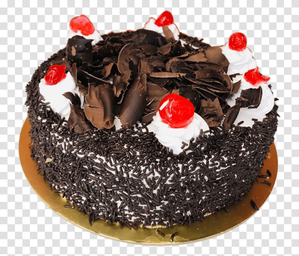 Black Forest Gateau, Cake, Dessert, Food, Birthday Cake Transparent Png