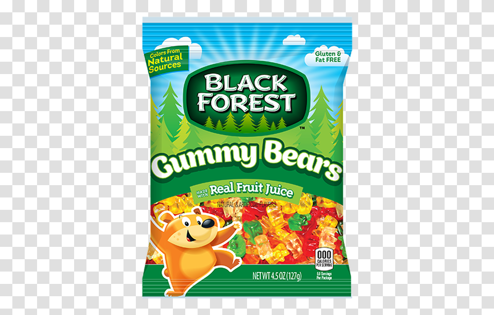 Black Forest Gummy Bears Bag Black Forest Gummy Worms, Flyer, Paper, Advertisement, Food Transparent Png