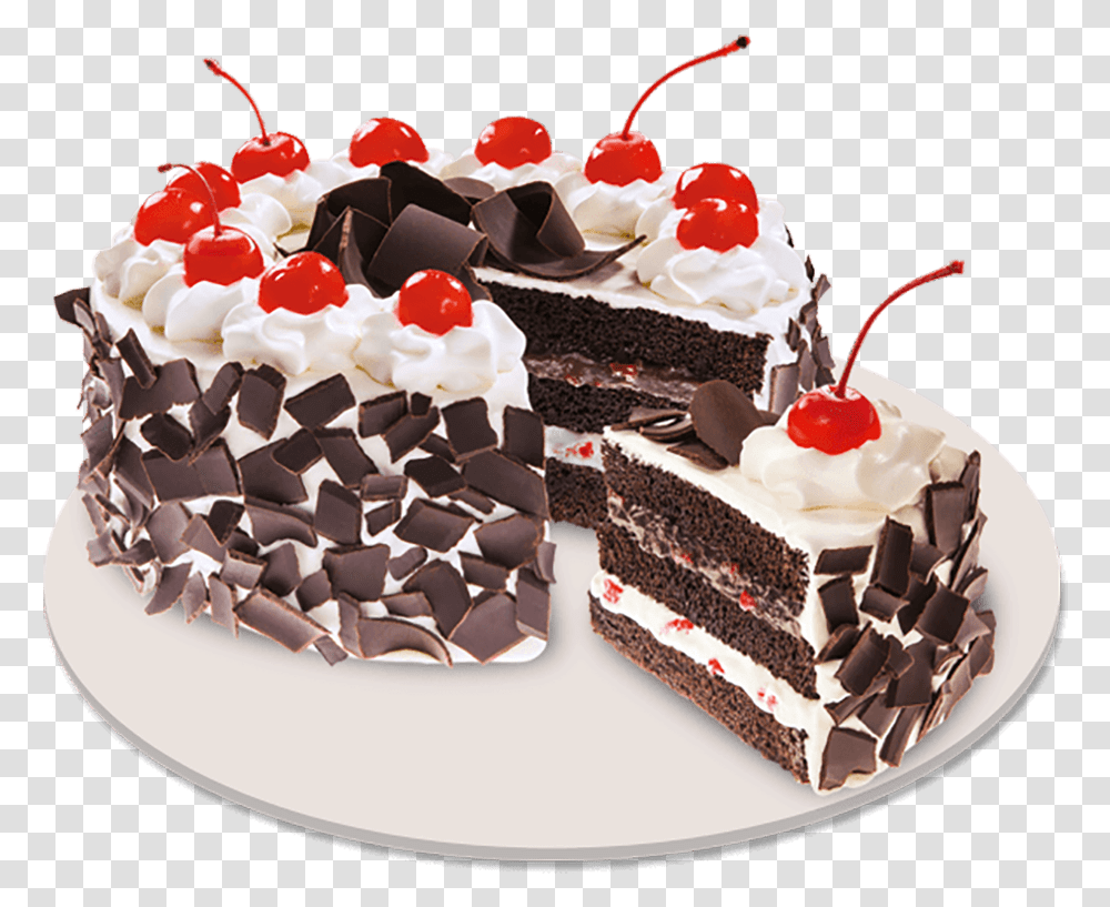 Black Forest Red Ribbon, Cream, Dessert, Food, Birthday Cake Transparent Png