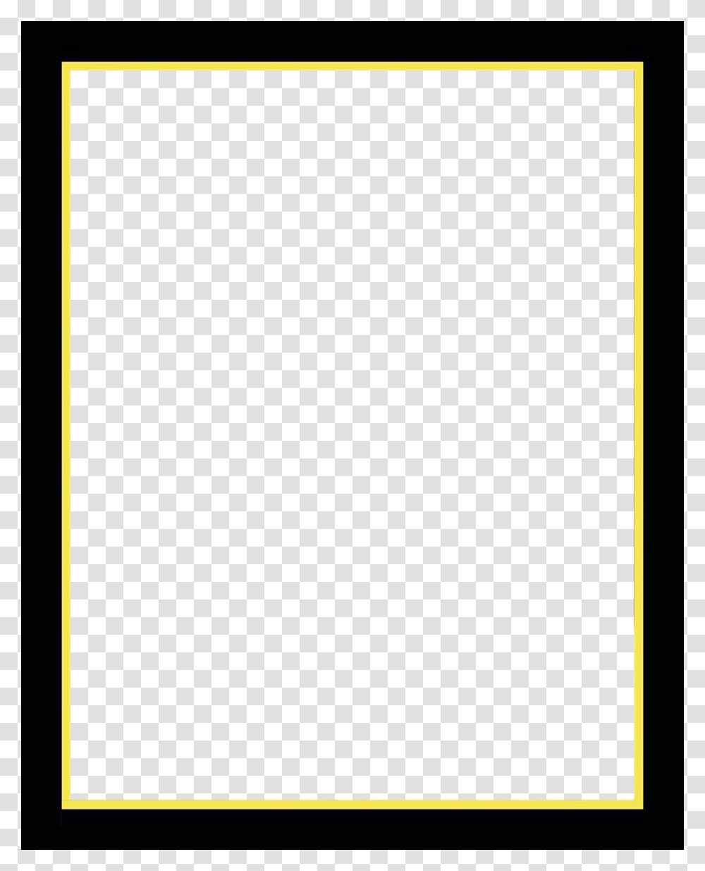Black Frame With Yellow Gold Border Chonzskypedia, Screen, Electronics, Monitor Transparent Png