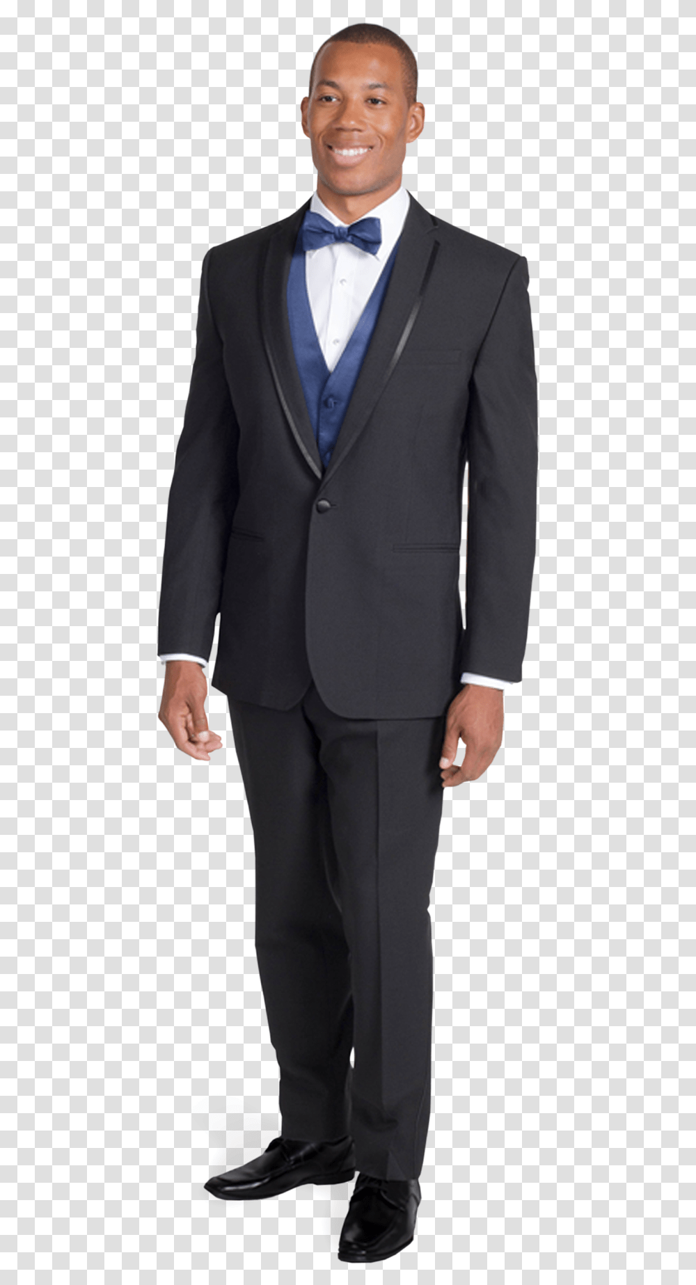 Black Framed Notch Lapel Tuxedo With Blue Bow Tie Scott Stanford Wwe, Suit, Overcoat, Apparel Transparent Png