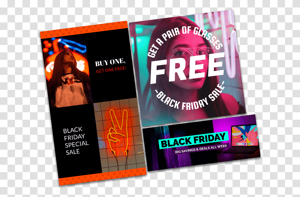 Black Friday Ad Banners Flyer, Advertisement, Poster, Paper, Person Transparent Png
