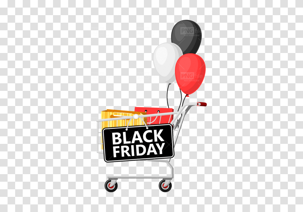 Black Friday Cart Free, Basket, Ball, Shopping Basket, Balloon Transparent Png