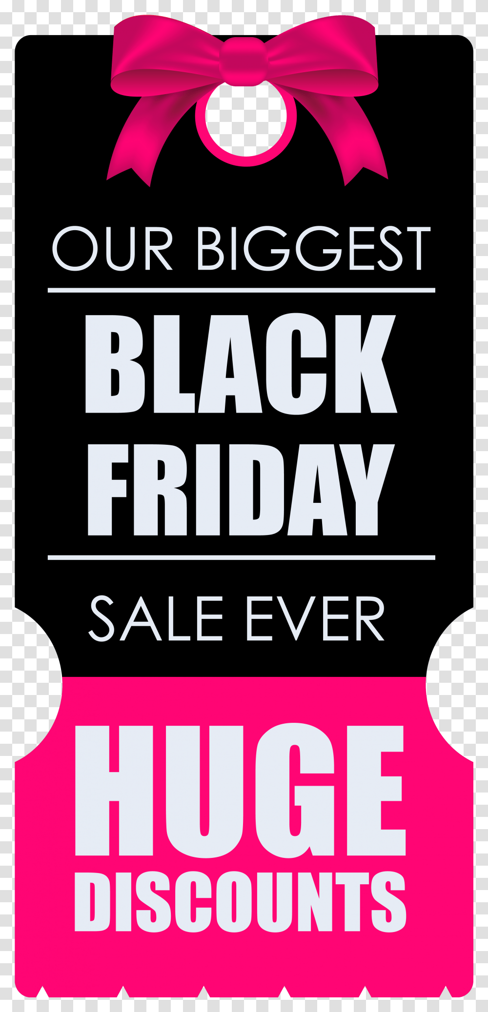 Black Friday Huge Discounts Banner Tag Clipart Black Friday Banners, Poster, Advertisement, Flyer Transparent Png