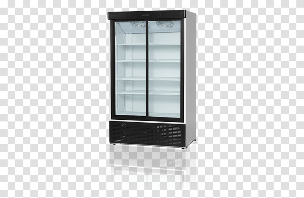 Black Front Tefcold Fs1202s Upright Double Door Display, Appliance, Refrigerator Transparent Png