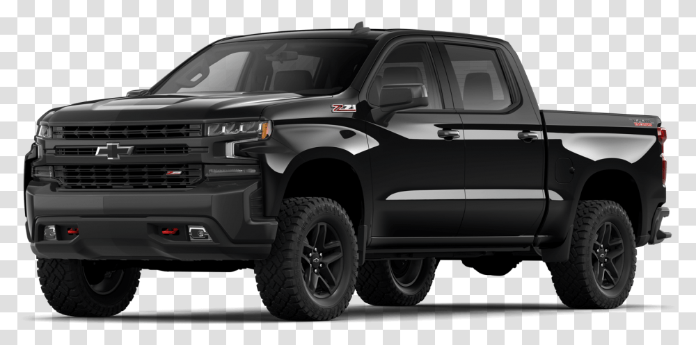 Black Gba Front Lt Trail Boss View 2019 Chevrolet Chevrolet Silverado 2019 Negra, Pickup Truck, Vehicle, Transportation, Bumper Transparent Png