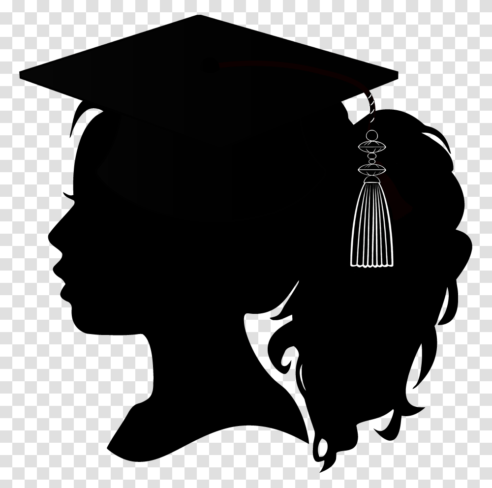 Black Girl Graduation Silhouette Transparent Png