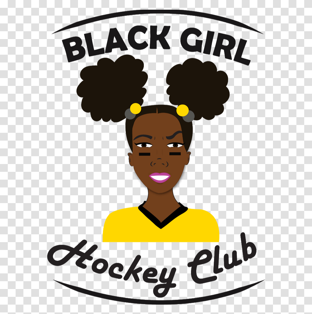 Black Girl Hockey Club Beauty Care, Poster, Advertisement, Hair, Person Transparent Png